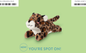 Fringe Studio YOU'RE SPOT ON PLUSH DOG TOY, a plush leopard toy with brown spots and white belly