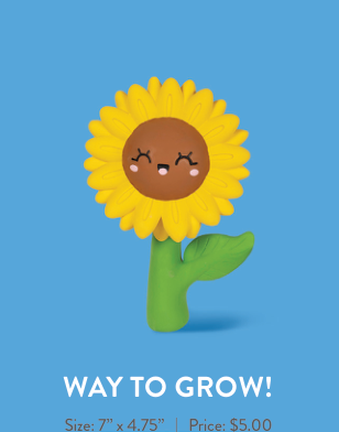 Way to Grow! sunflower graphic