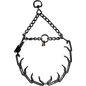 Herm Sprenger - ULTRA-PLUS Training Collar with Center-Plate, Assembly Chain, and ClicLock - Black Stainless Steel