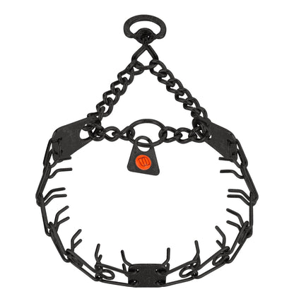 Herm Sprenger - MICRO-PLUS Training Collar with Center-Plate and Assembly Chain – Black Stainless Steel