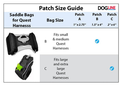 Quest Dog Harness Removable Utility Saddlebags + Built-In Waste Bag Dispenser