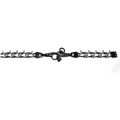 Herm Sprenger Black Stainless Steel Prong Dog Training Collar with Swivel