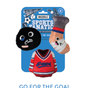 Wagsdale Sports Fanatic dog toy collection with a black puck, a hockey stick, and a red sweater