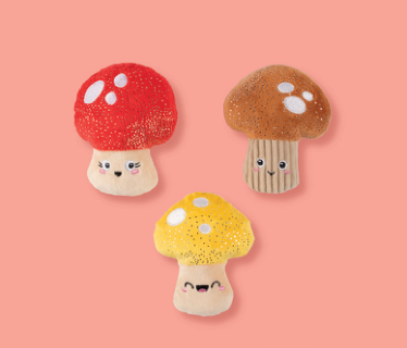 Fringe Studio SHROOMING 3PCS SMALL DOG TOY Case of 4