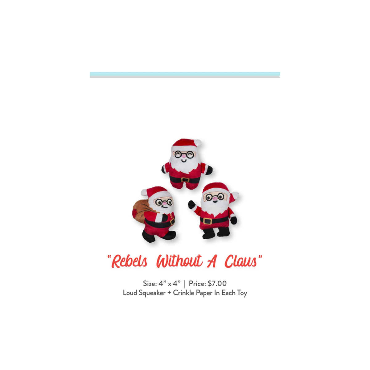 REBELS WITHOUT A CLAUS-packs of 4