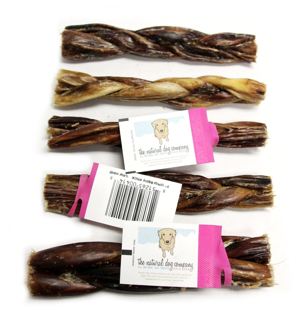 6" Braided Beef Gullets (Bulk)  - Pack of 25