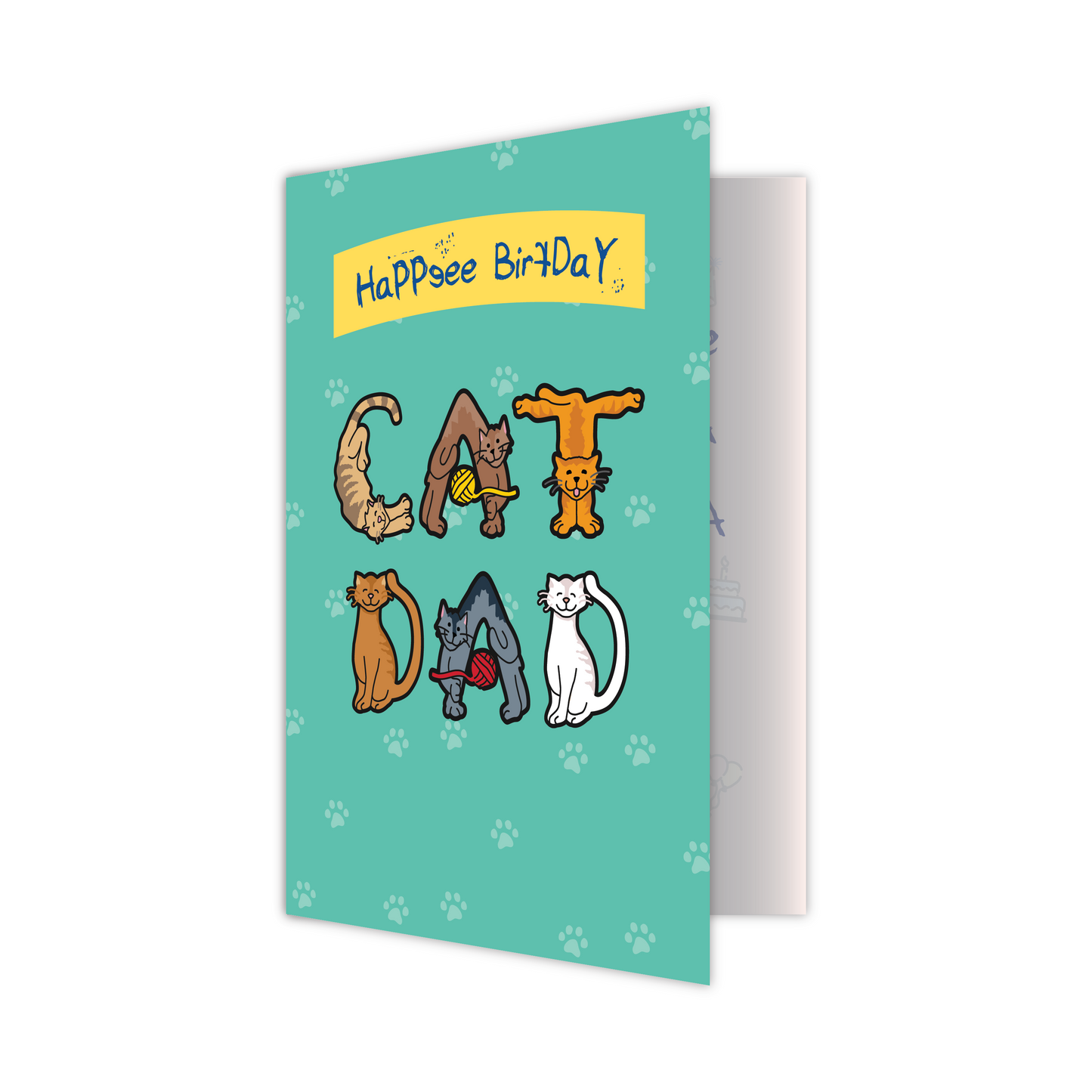 Cat Birthday Cards (Pack of 6)