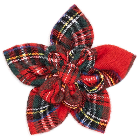 Red Plaid III Flower