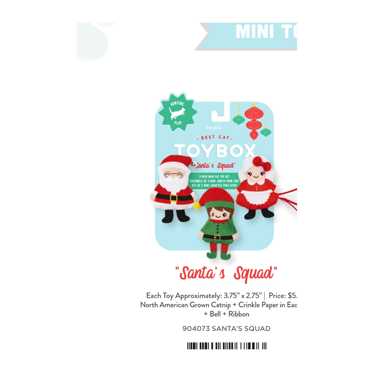 SANTA’S SQUAD-packs of 4
