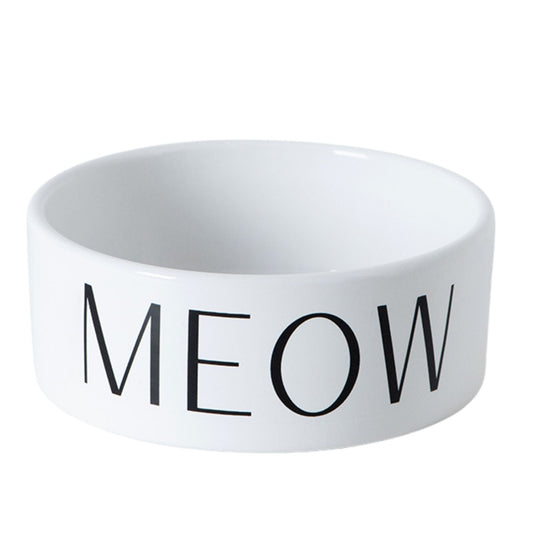 Scipt Meow Cat Bowl - Park Life Designs