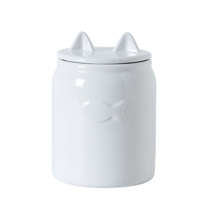 Felix Ceramic Cat Treat JAr - Park Life Designs