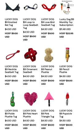 Lucky Dog $9