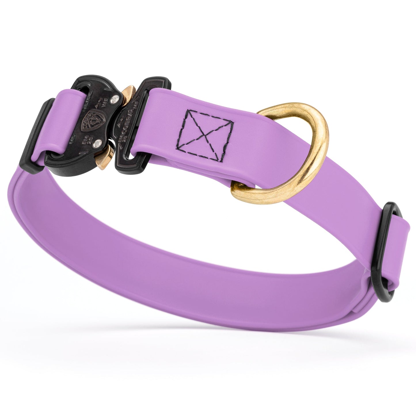Viper BioThane Dog Collar with Cobra Metal Buckle – Odor Resistant and Waterproof