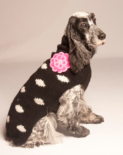 Classic Sweater - Black Polka Dot