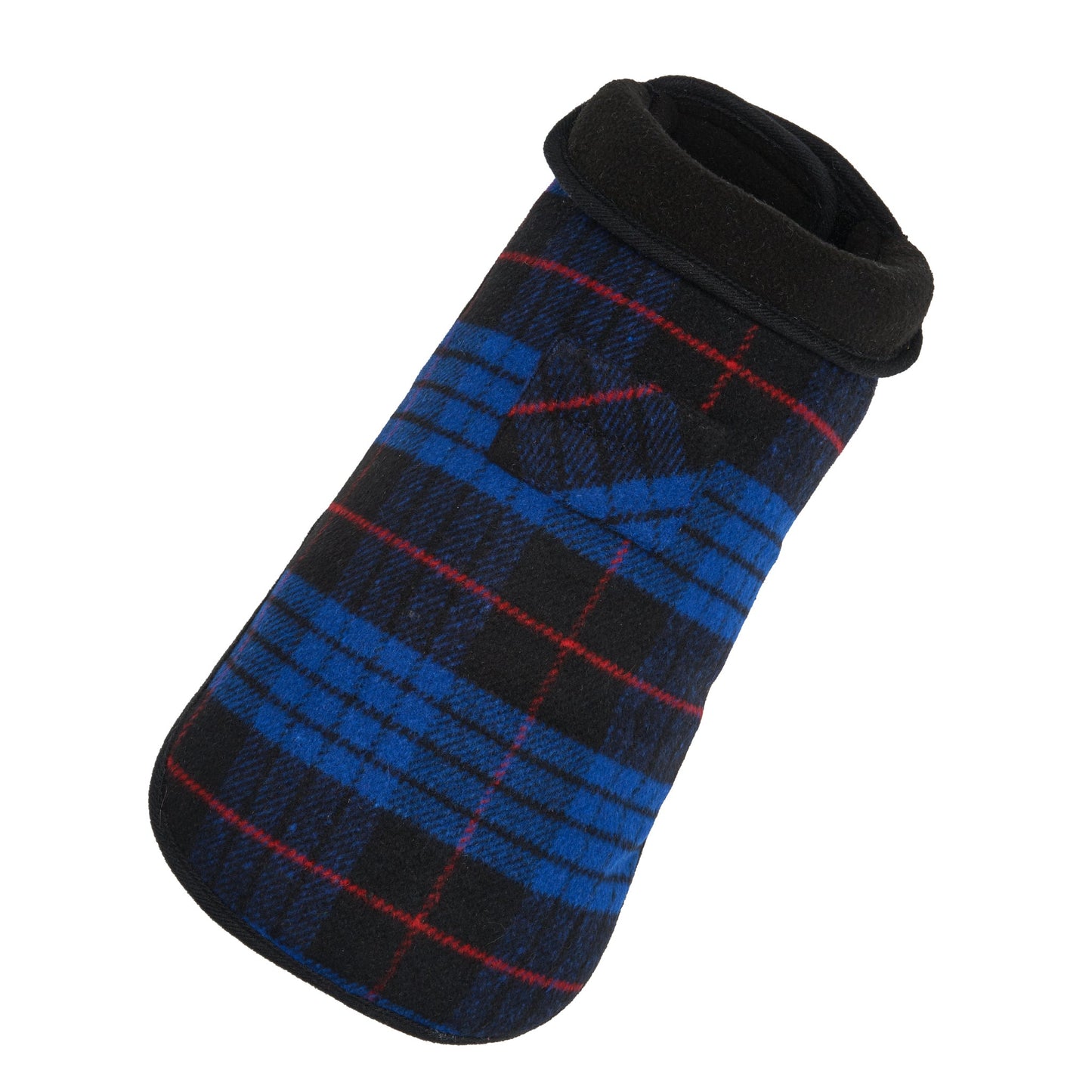 Blue Plaid Fleece Lined Coat