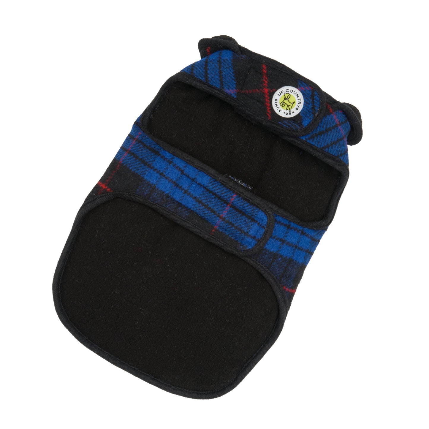 Blue Plaid Fleece Lined Coat