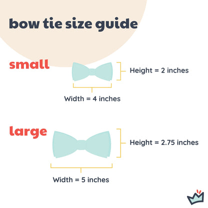 Blue Green Check Bow Tie