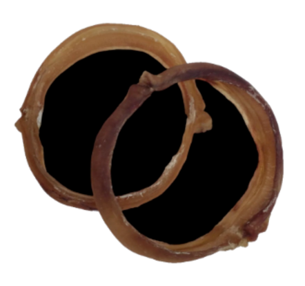 BULLY STICKS, RINGS, BRAIDED, CURLY AND PRETZELS- PACKS OF 10