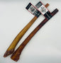 Two 12-inch jumbo bully sticks, one natural and one smoked, from The Craft Butcher