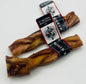 Two 6-inch braided bully sticks from The Craft Butcher, with labels indicating they are smoked
