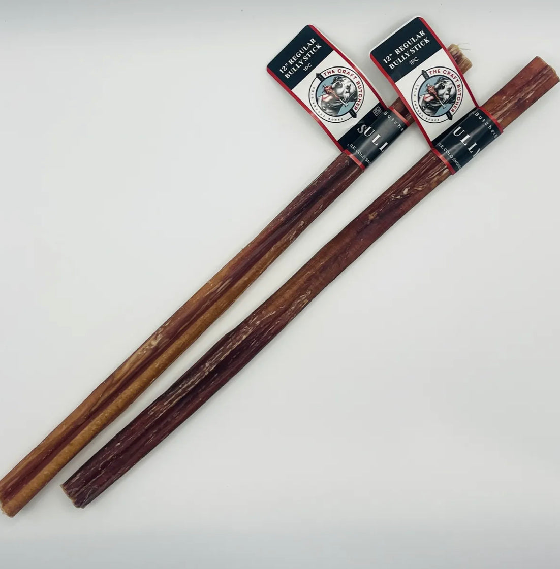 Two 12-inch regular bully sticks by The Craft Butcher