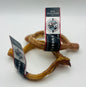 Two smoked ring bully sticks with The Craft Butcher brand labels