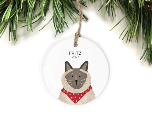 Siamese Cat Ornament