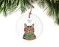 Tabby Cat Ornament