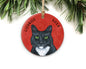 Tuxedo Cat Ornament