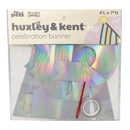 Let's Pawty Iridescent Celebration Banner