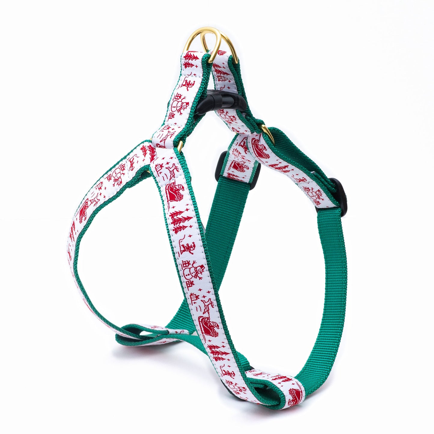 Christmas Toile Dog Harness