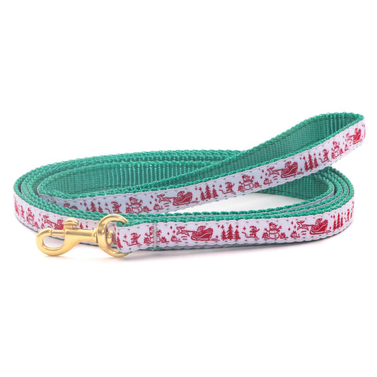 Christmas Toile Small Breed Dog Lead