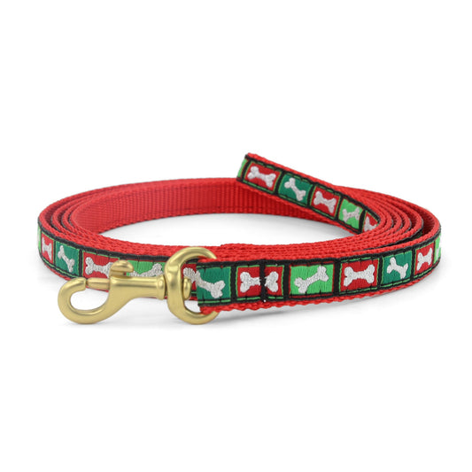 Christmas Bones Small Breed Dog Lead