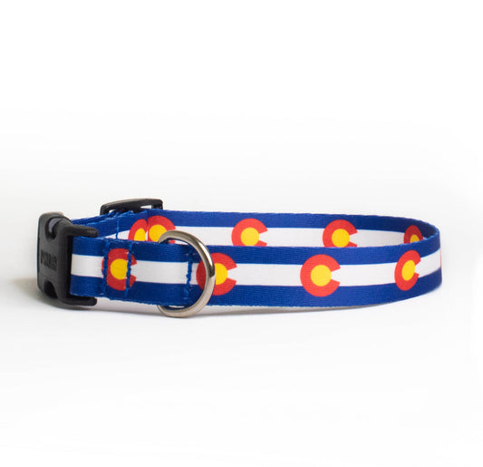 Colorado Flag Printed Dog Collar