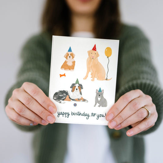 Dog Happy Birthday Card (Pack of 6)