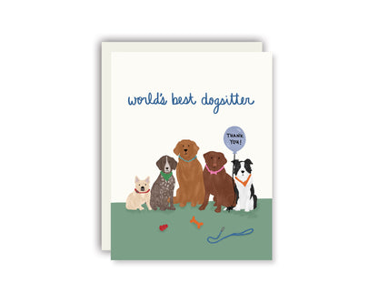 Dog Sitter Thank You Card (Pack of 6)