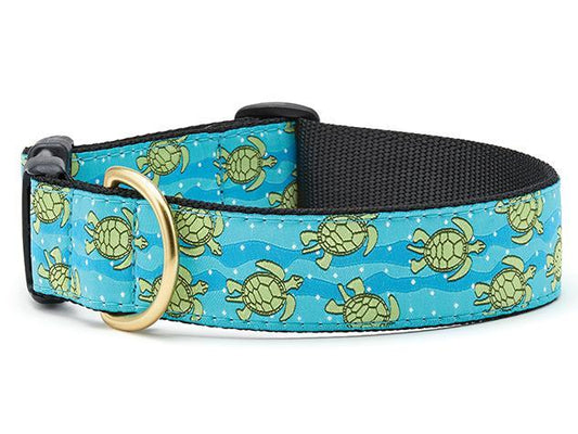 Sea Turtle Extra Wide Dog Collar 1.5"