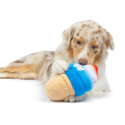 Fro-Yo Pawtriot Cone Dog Toy (Double Sided)