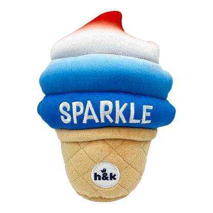 Fro-Yo Pawtriot Cone Dog Toy (Double Sided)