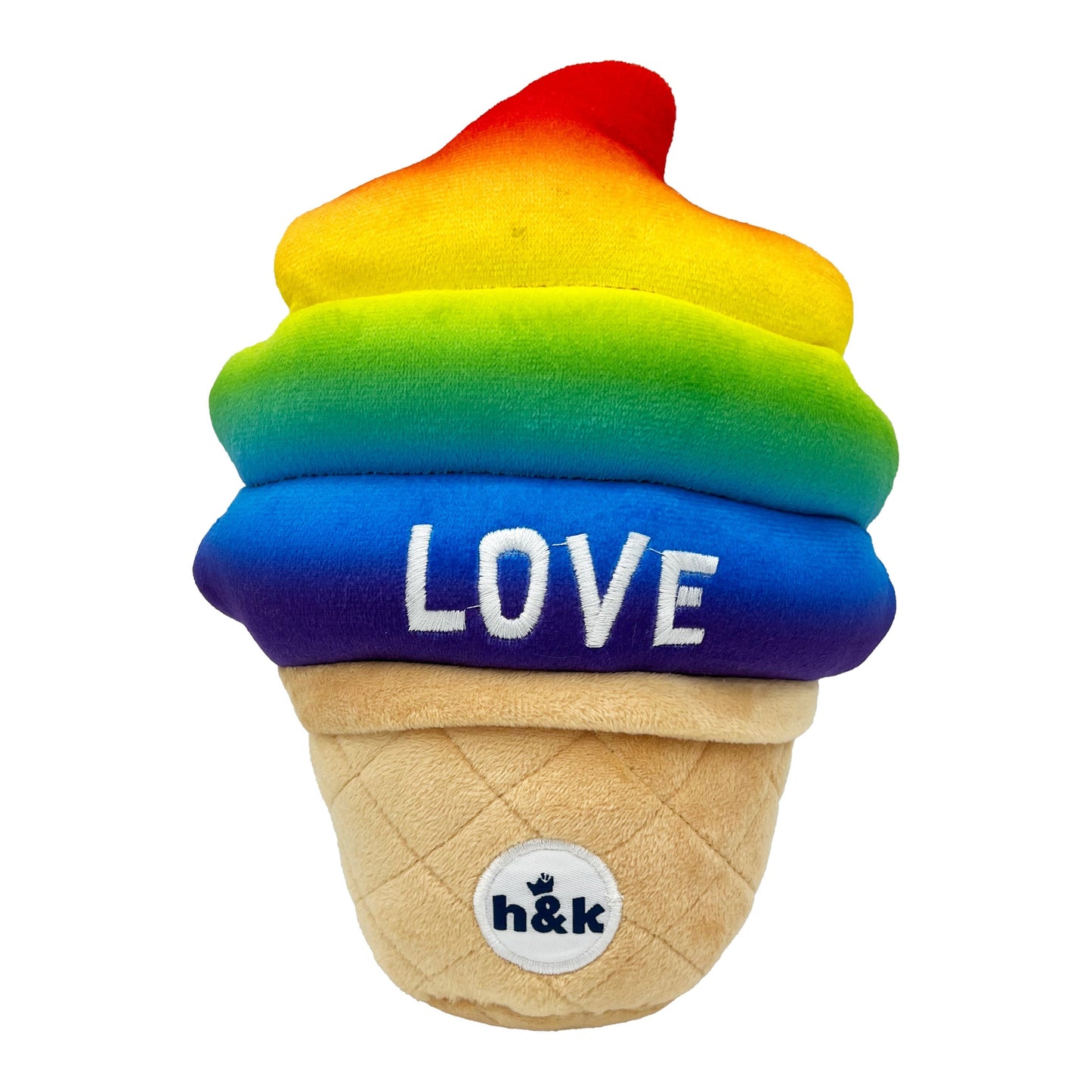 Fro-Yo Pride Cone Dog Toy (Double Sided)