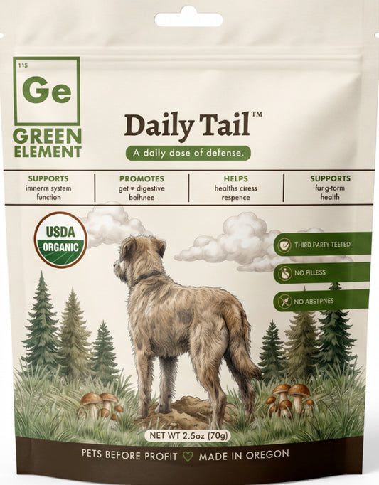 DailyTail Mushroom Blend, USDA Organic - 2.50oz Pouch