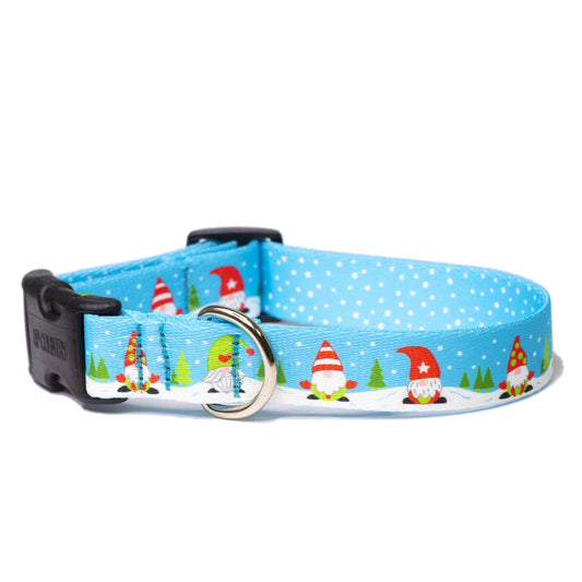 Gnomes Printed Dog Collar