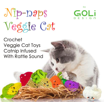 Cat Toys - Nip-Naps Veggie Cat- Limited Supply