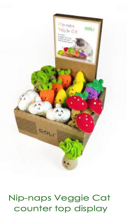 Cat Toys - Nip-Naps Veggie Cat- Limited Supply