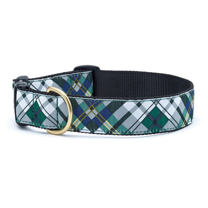 Gordon Plaid Extra Wide Dog Collar 1.5"