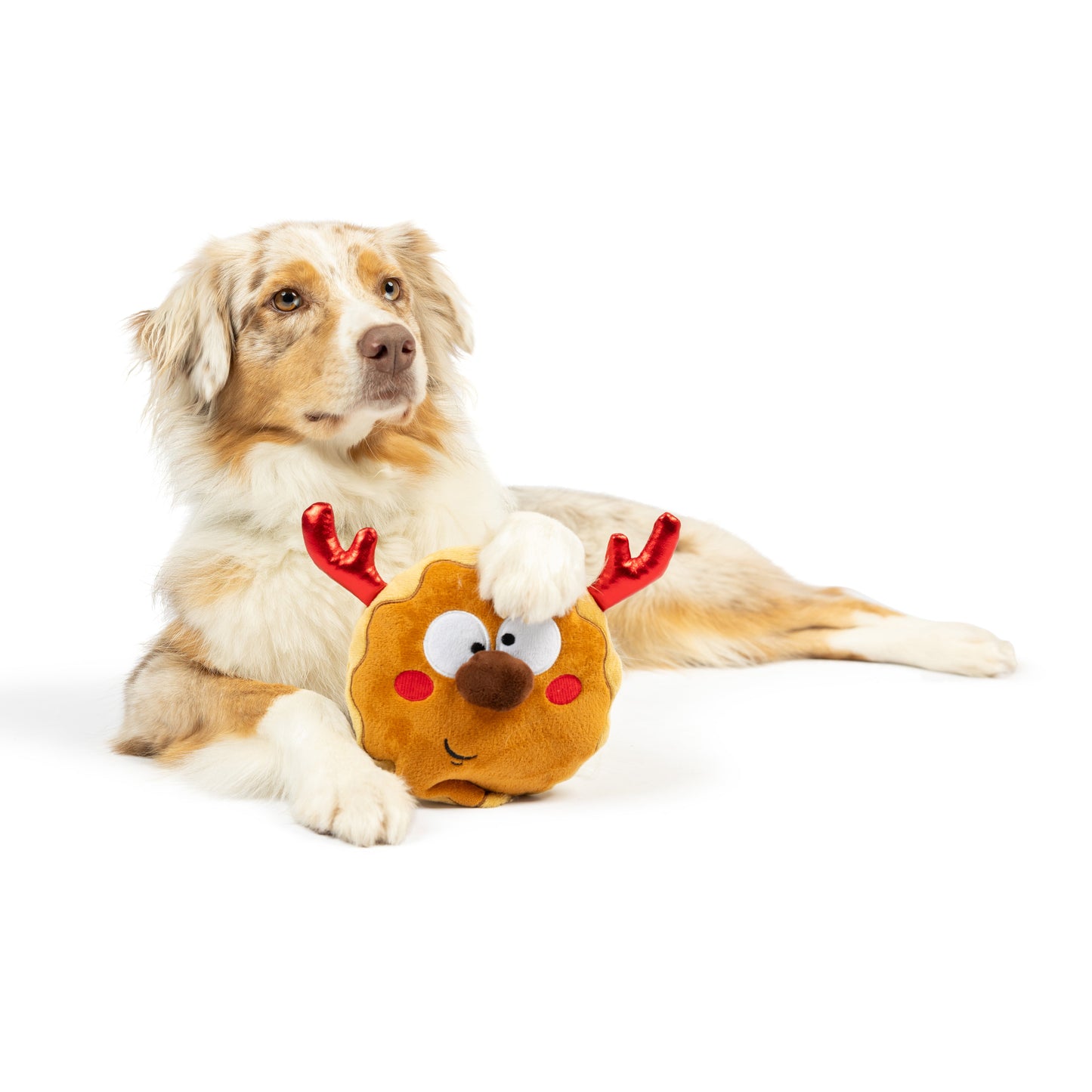 Gotta Dash Reindeer Cookie Dog Toy (Double Sided)