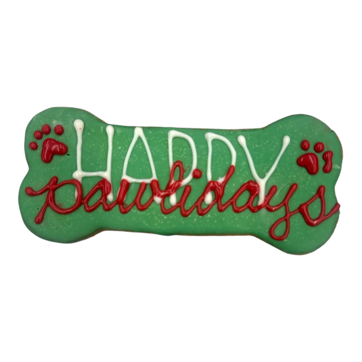 Holiday - Christmas Seasonal- Happy Pawliday Bones- Tray of 10