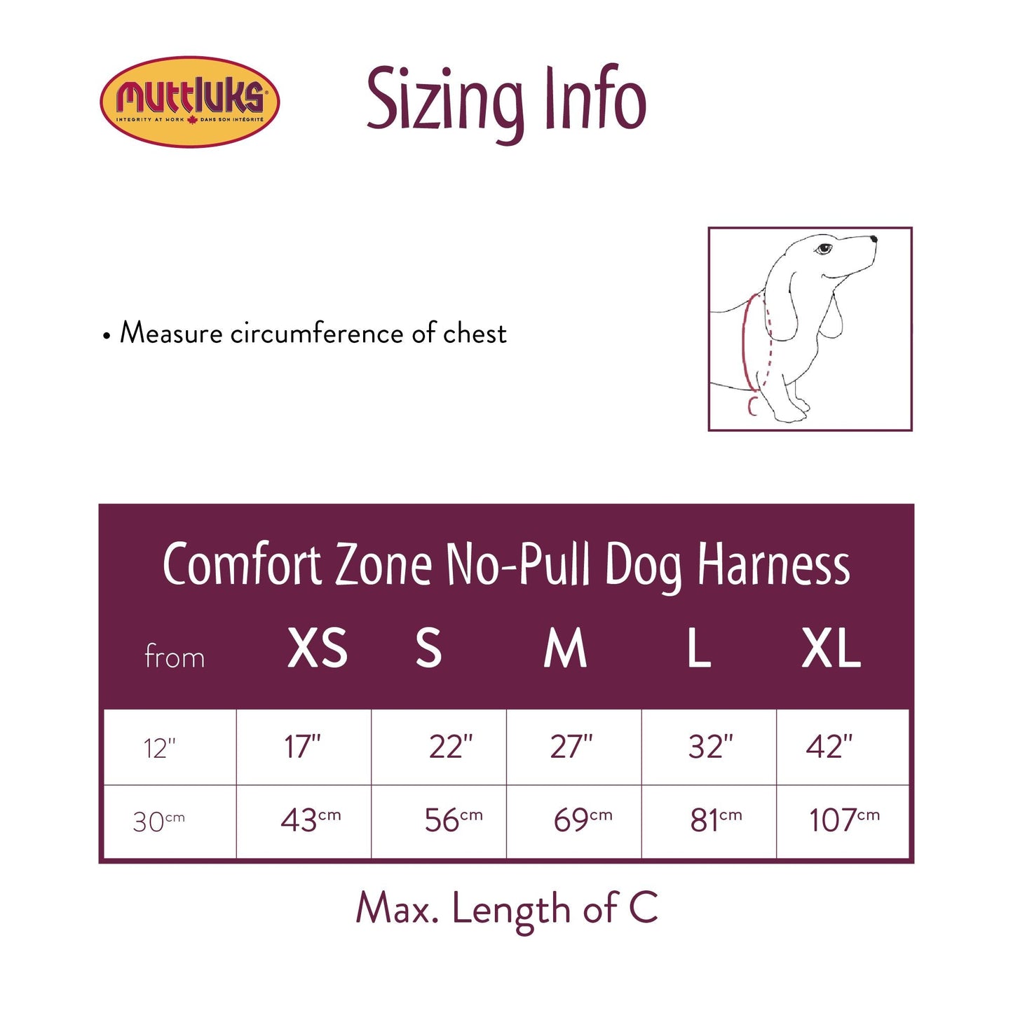 MuTTravel Comfort Zone No-Pull Dog Harness