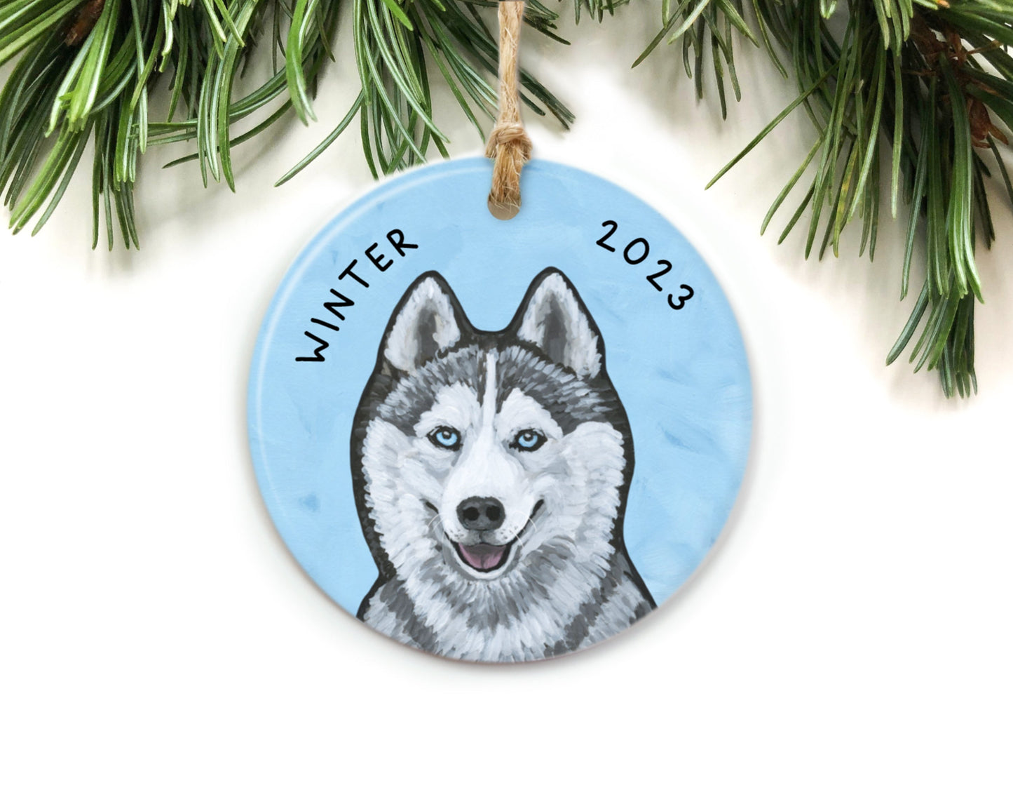Siberian Husky Ornament