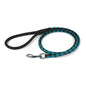 Soft Leather Dual-Color Braided Round Dog Lead